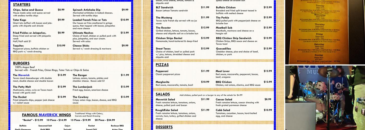 The Maverick Menu