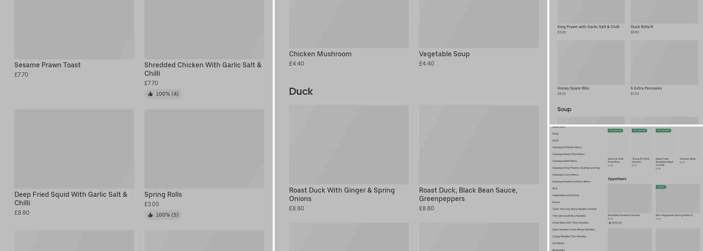 Quayside Chinese Take Away Menu