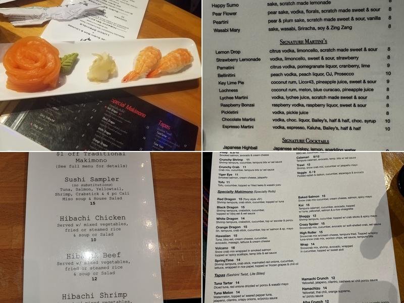 Koi Japanese Sushi Bar & Lounge Menu