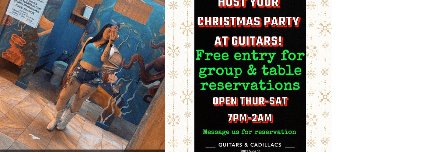 Guitars & Cadillacs Menu