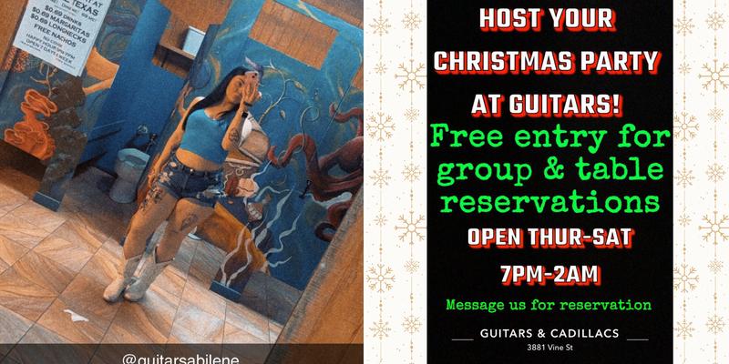 Guitars & Cadillacs Menu