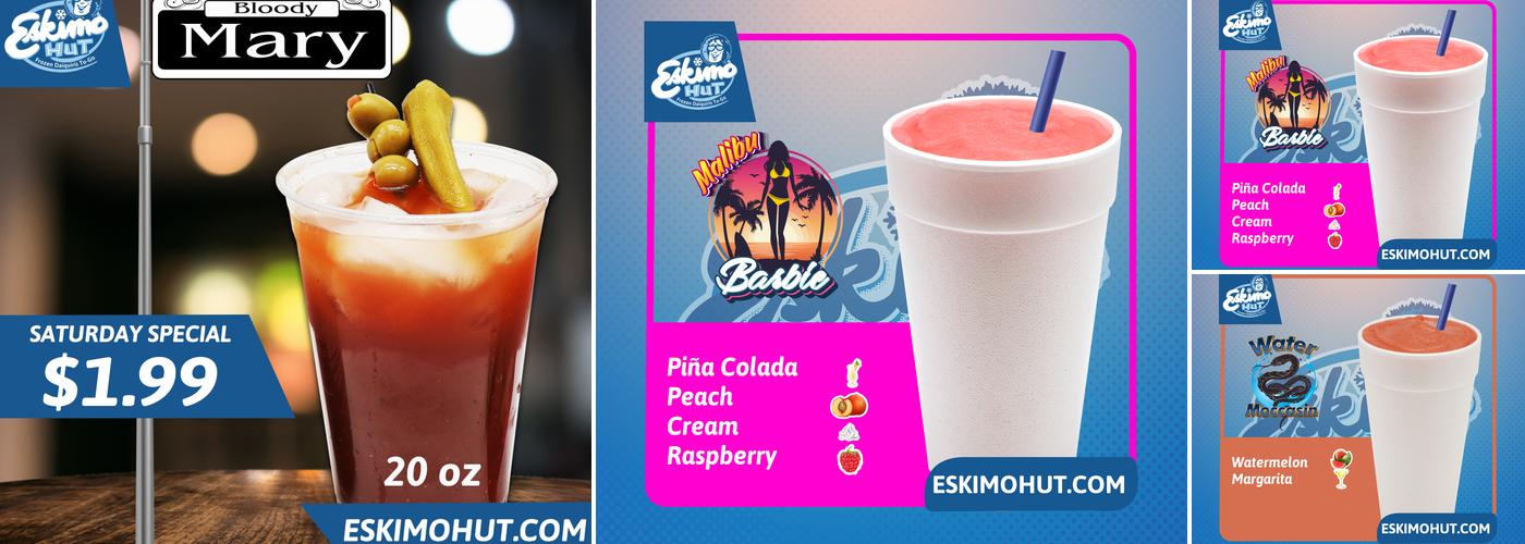 Eskimo Hut - Frozen Daiquiris To-Go Menu
