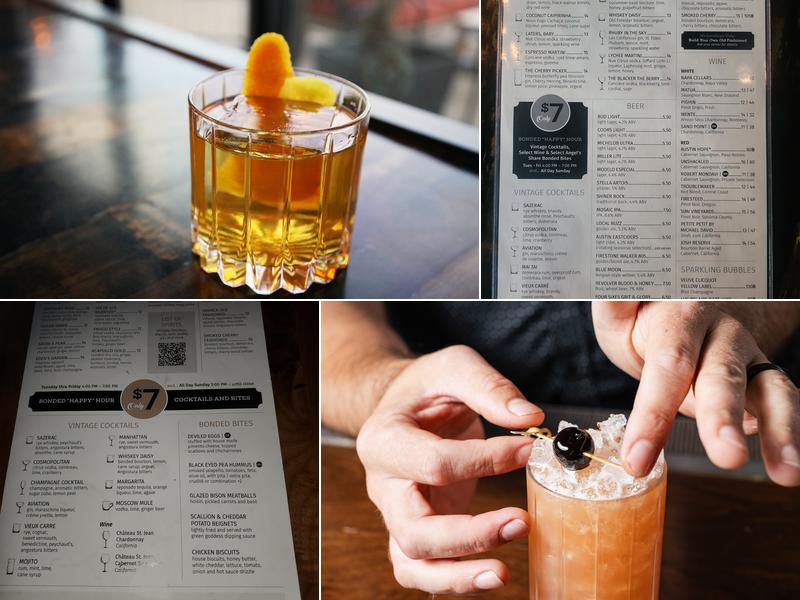 Bottled in Bond Cocktail Parlour & Kitchen Menu