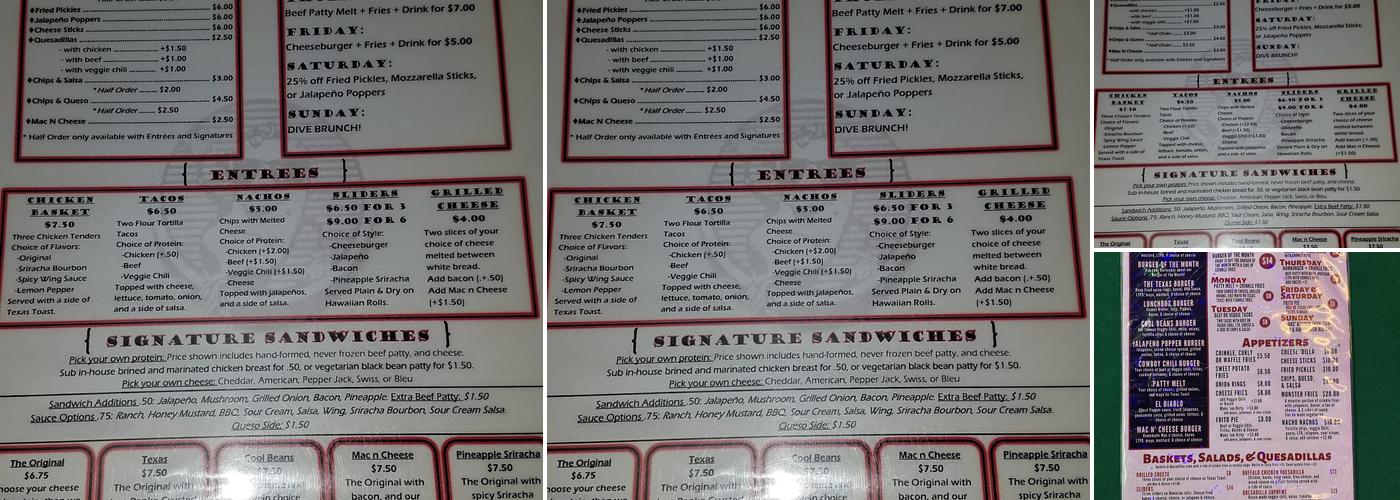 Cool Beans Menu