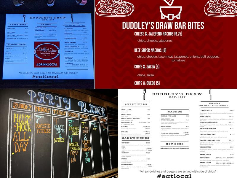 Duddley's Draw Menu
