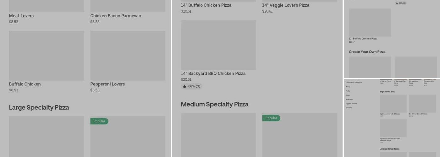 Pizza Hut Menu