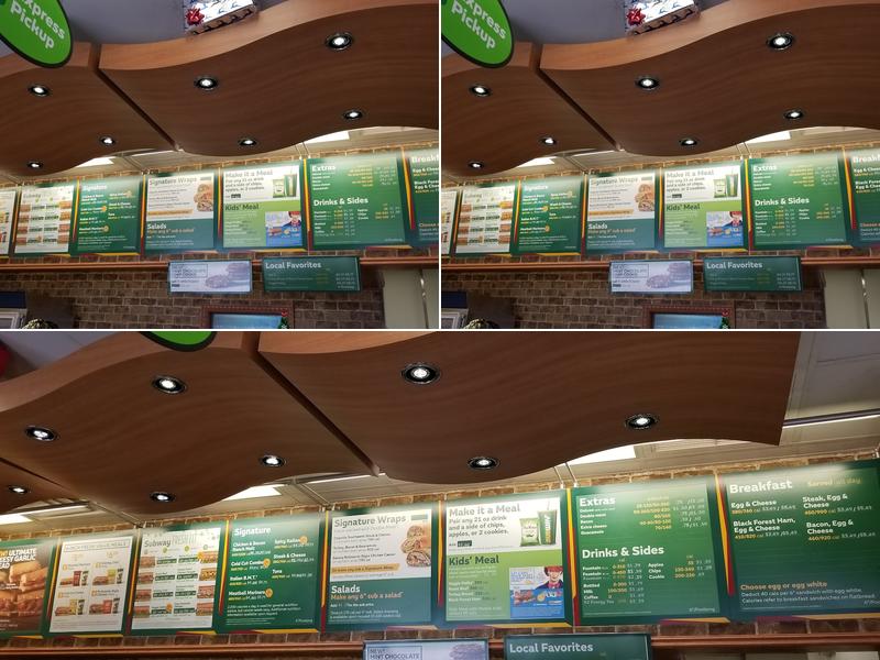 Subway Menu
