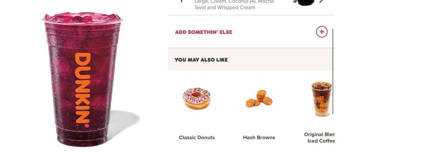 Dunkin' Menu