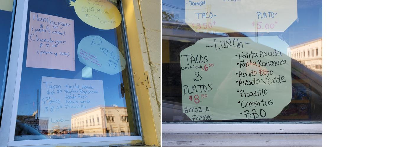 Capistran Tortillas & Bar BQ Menu