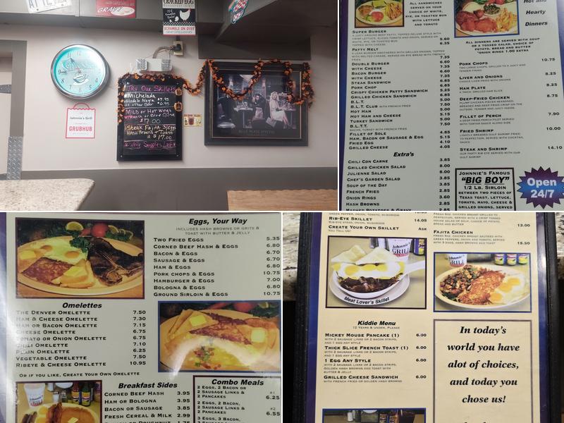 johnnie's Grill Menu