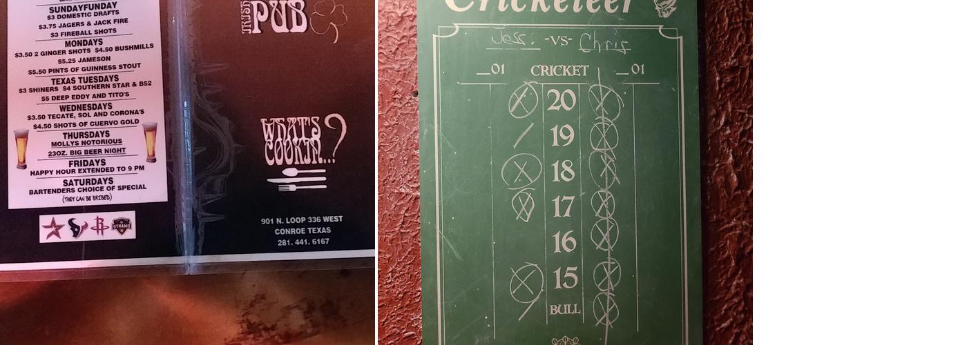 Molly's Pub Menu