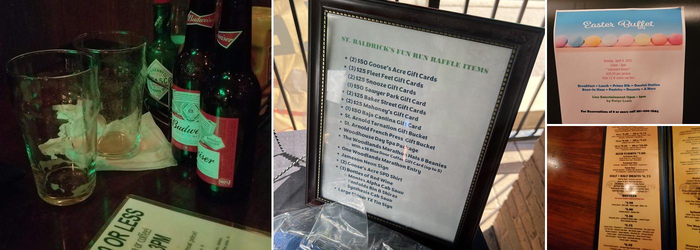 The Goose's Acre Menu