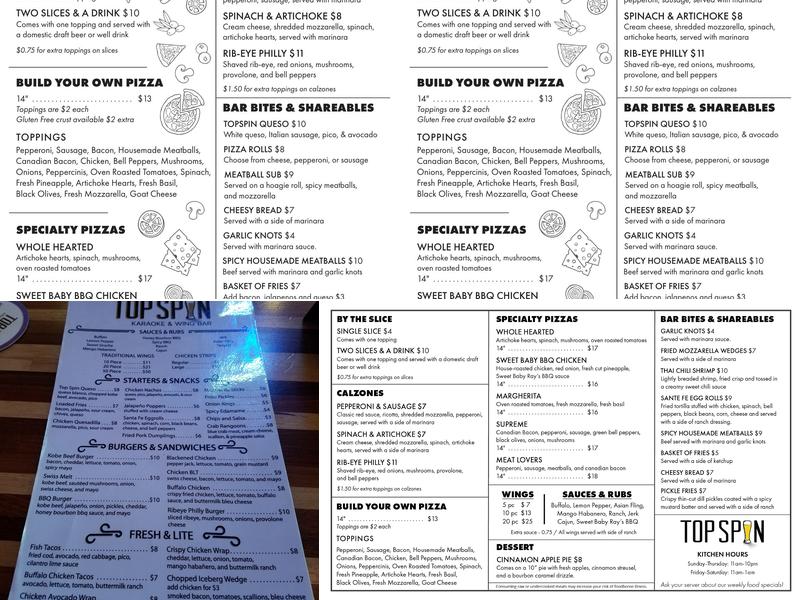 TopSpin Menu
