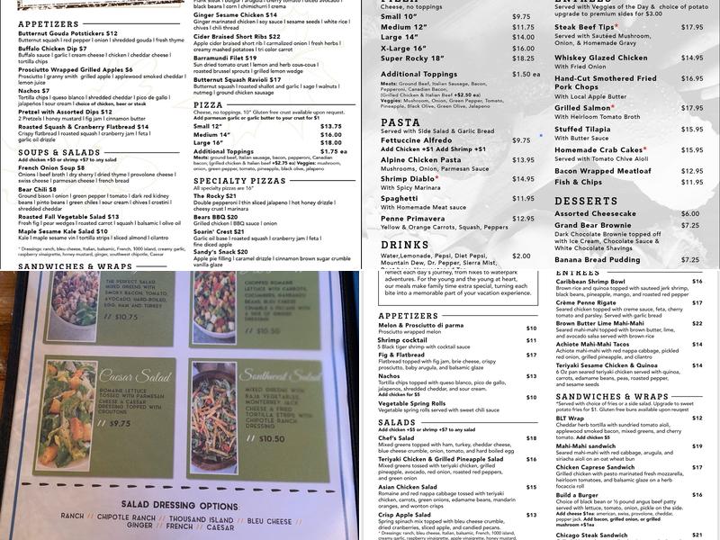 Jack's Place Restaurant & Bar Menu