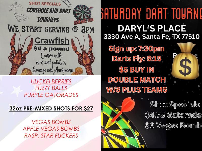 Daryl's Place Menu