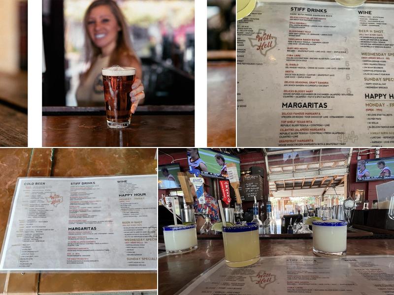 Zelicks Icehouse Menu