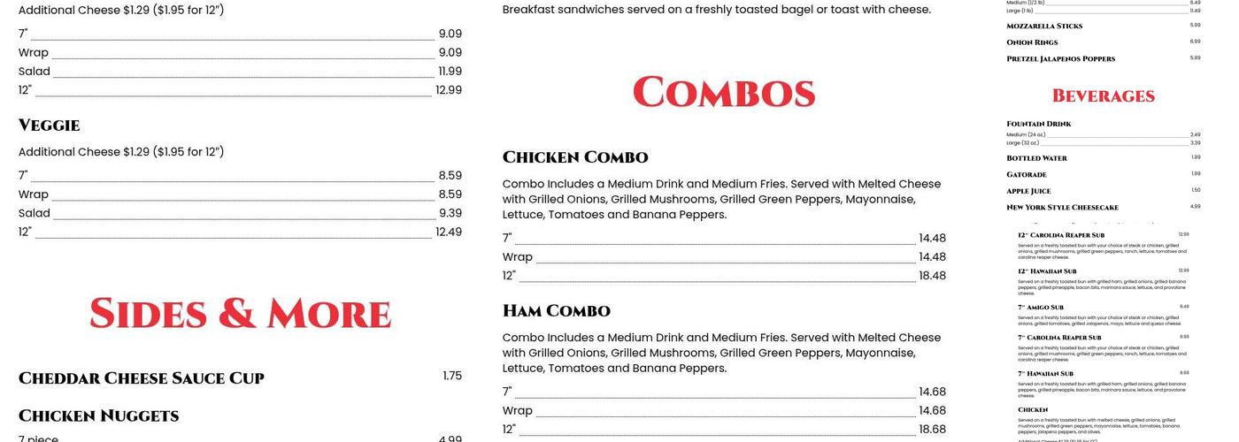 A Matter of Steak - Dublin Menu