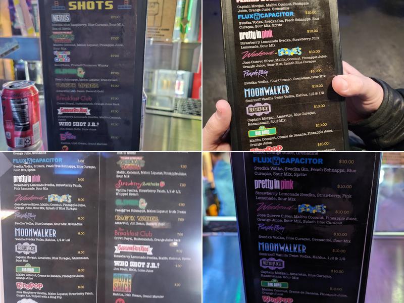 FlashBack RetroPub OKC Menu