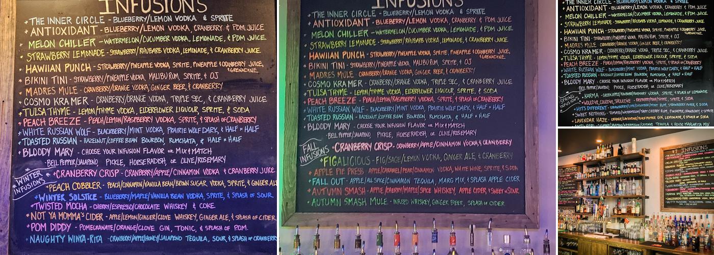 Inner Circle Vodka Bar Menu