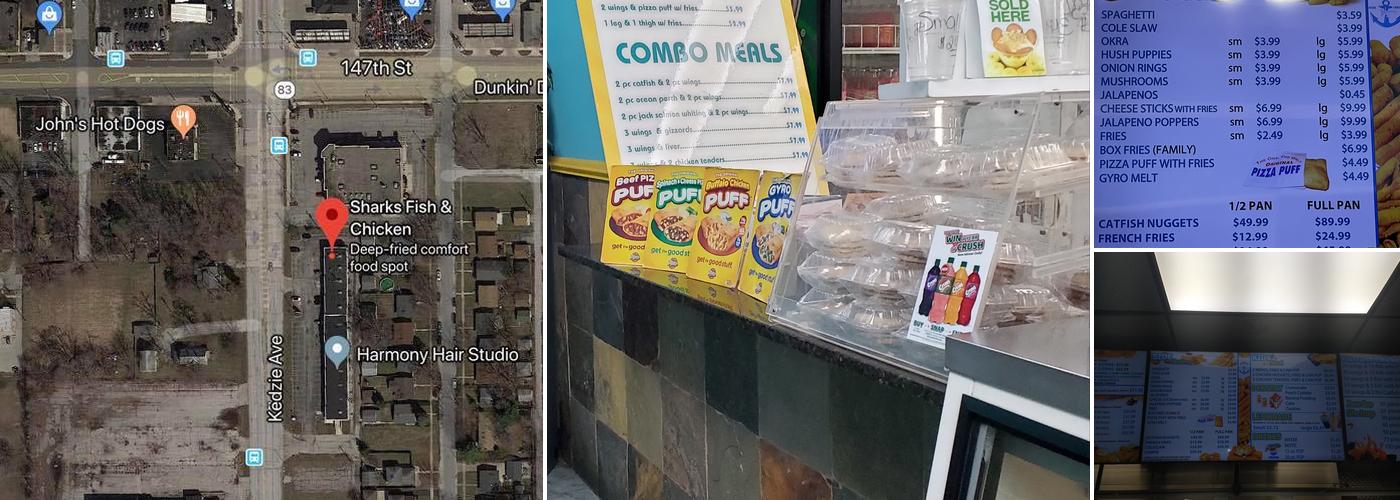 Sharks Fish & Chicken Menu