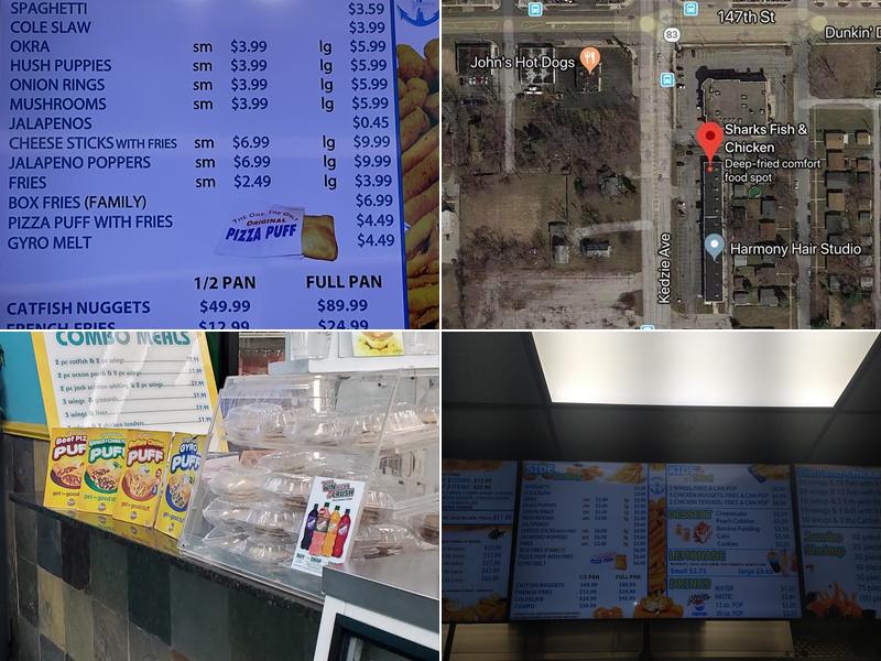 Sharks Fish & Chicken Menu