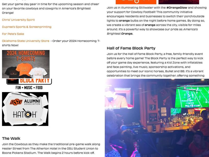 George's Stables Menu