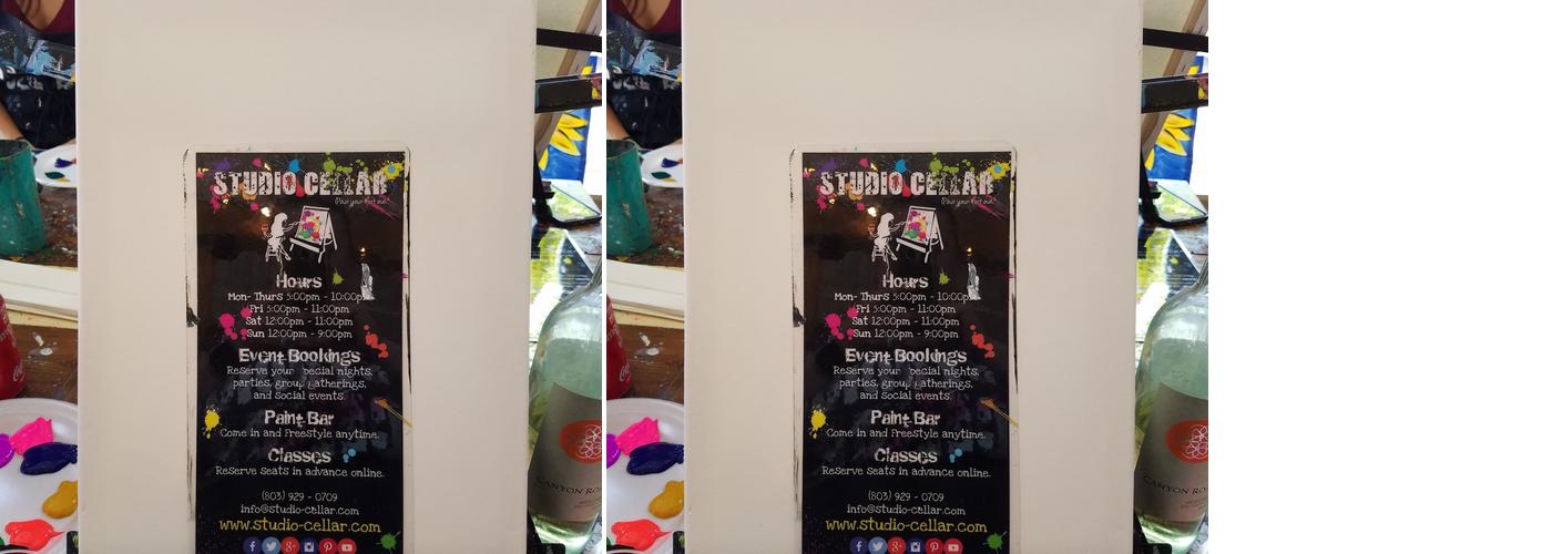 Studio Cellar Menu