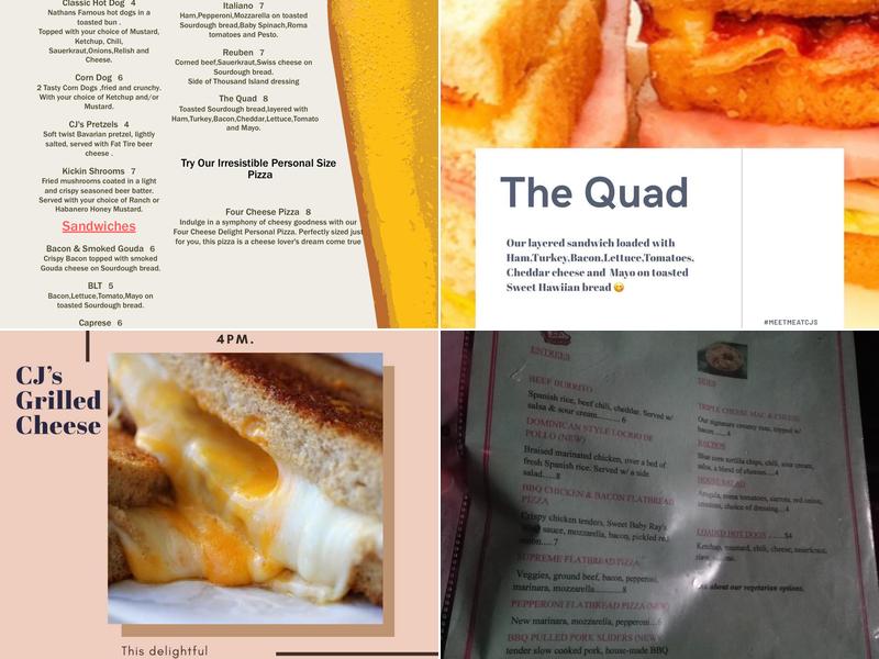 CJ's of Five Points Menu