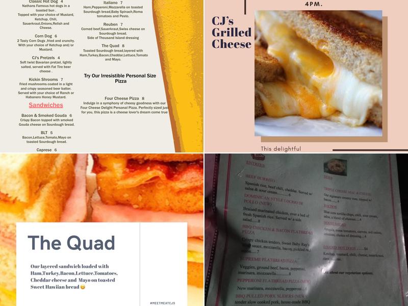 CJ's of Five Points Menu