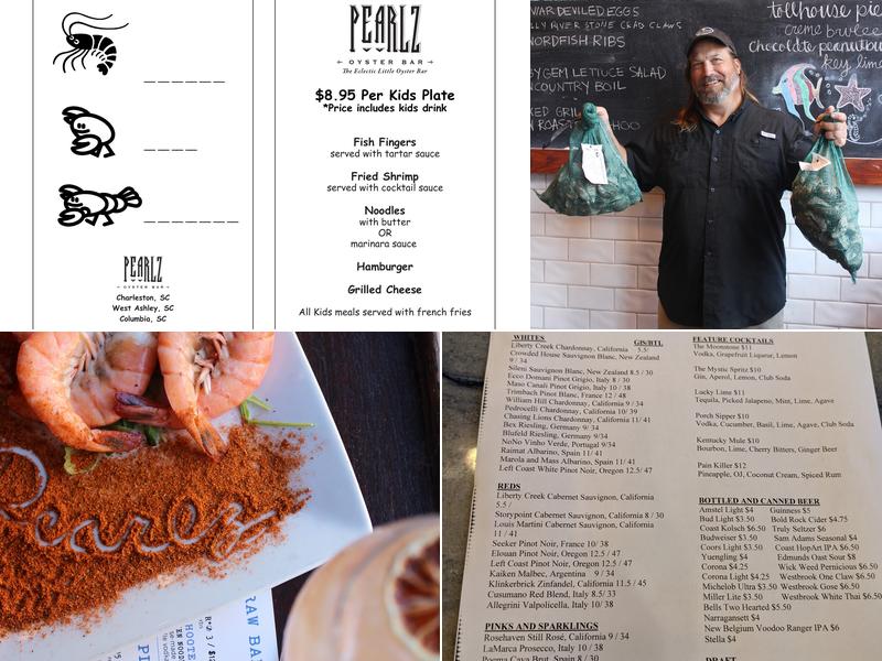 Pearlz Oyster Bar Menu