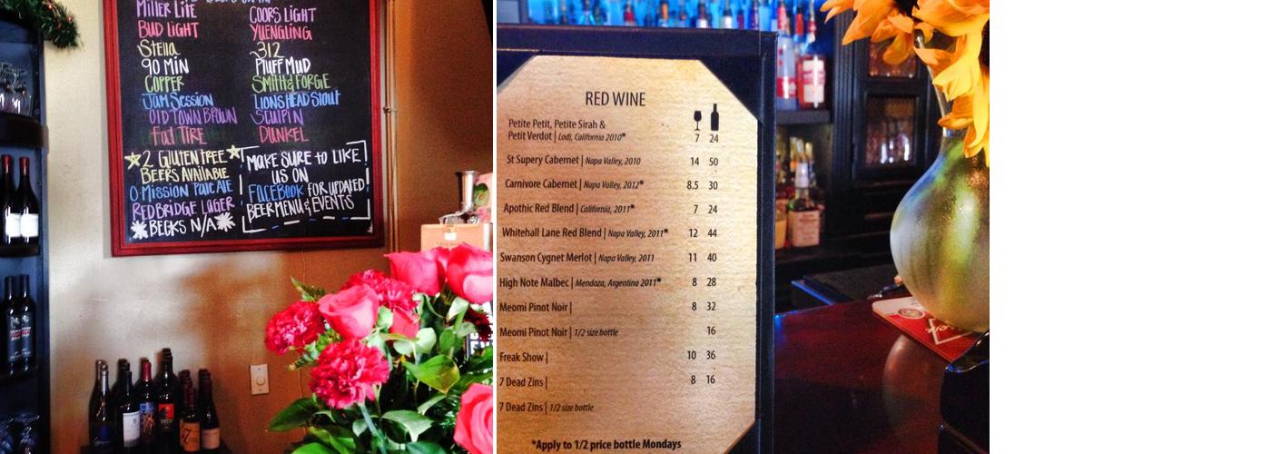 Stogie & Brew Menu