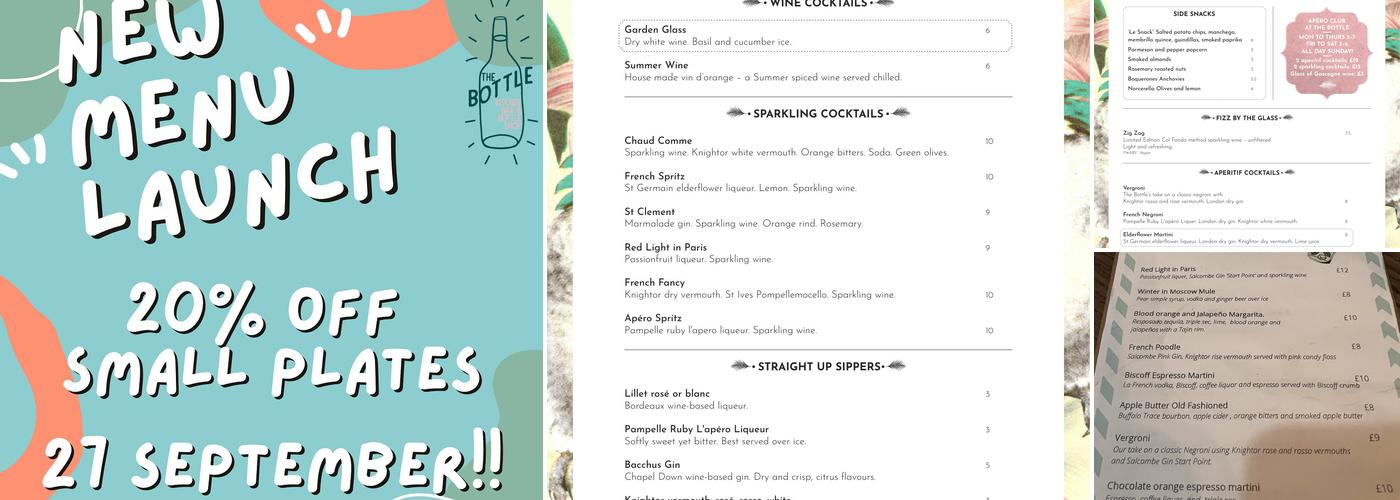 The Bottle Menu