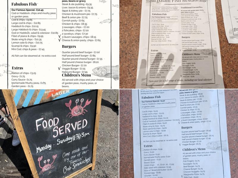 Brixham Fish Restaurant & Takeaway Menu