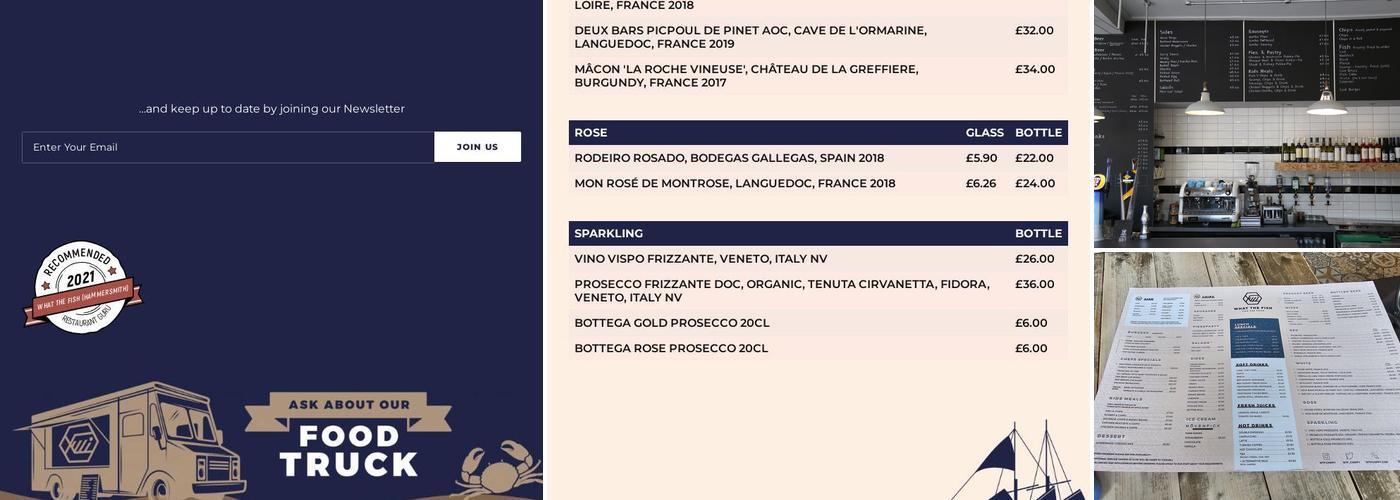 WHAT THE FISH (HAMMERSMITH) Menu