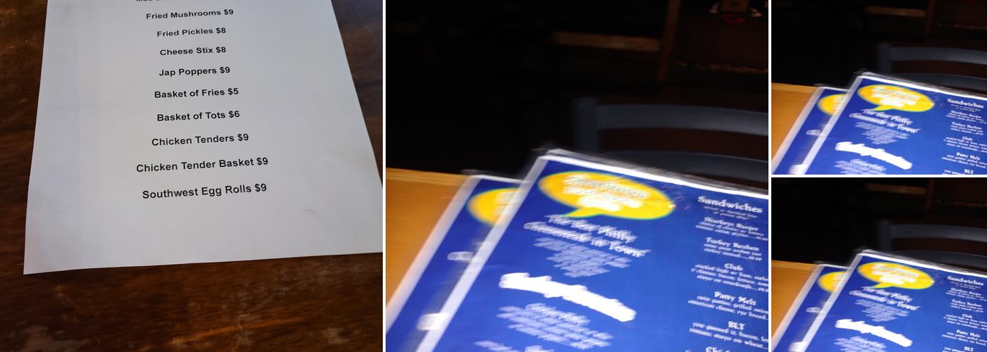 Sharkey's Pub Menu