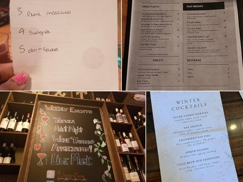 Wine & Tapas Bar Menu
