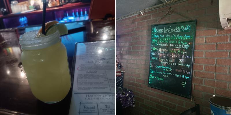 Knuckleheads Pub Menu
