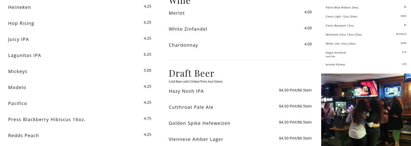 Cheers To You Midvale Menu