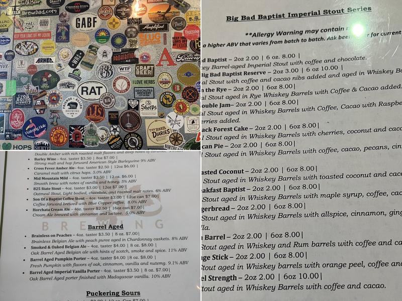 Epic Brewing Company Menu
