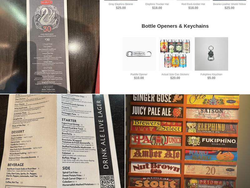 Red Rock Brewing - Fashion Place Mall Menu