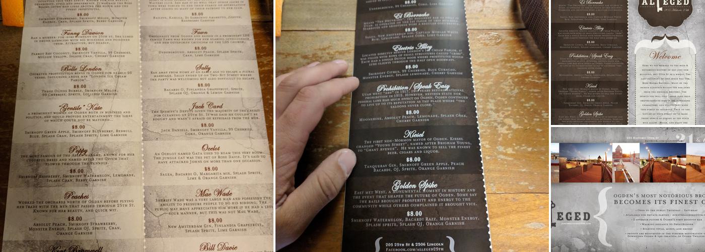 Alleged Menu