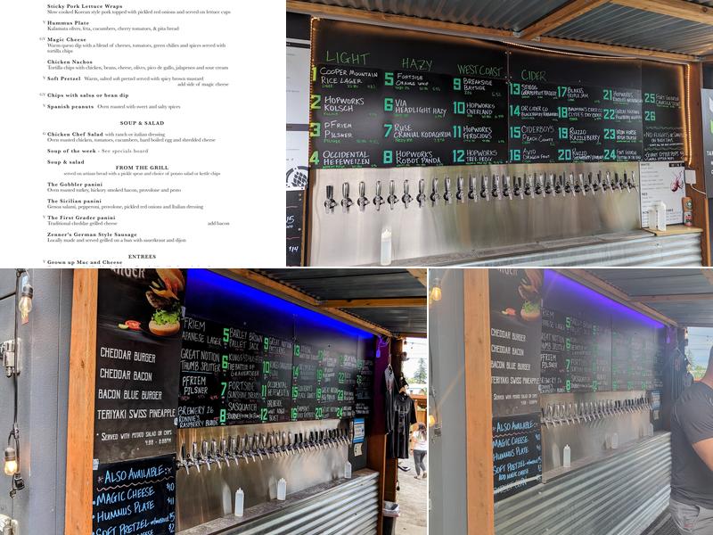 Tigard Taphouse Menu