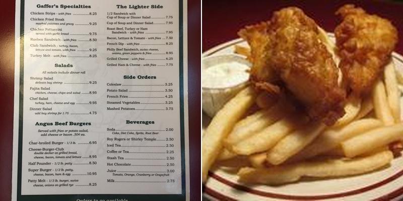 Gaffer's Fish & Chips Menu