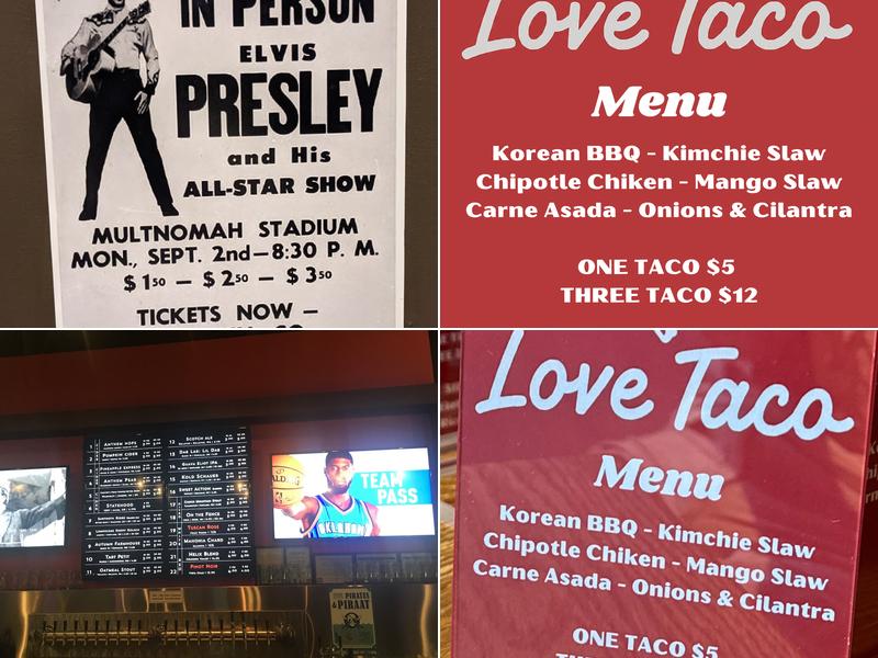 The Civic Taproom and Bottle Shop Menu