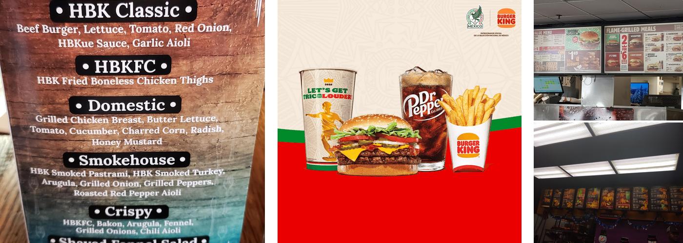 Burger King Menu