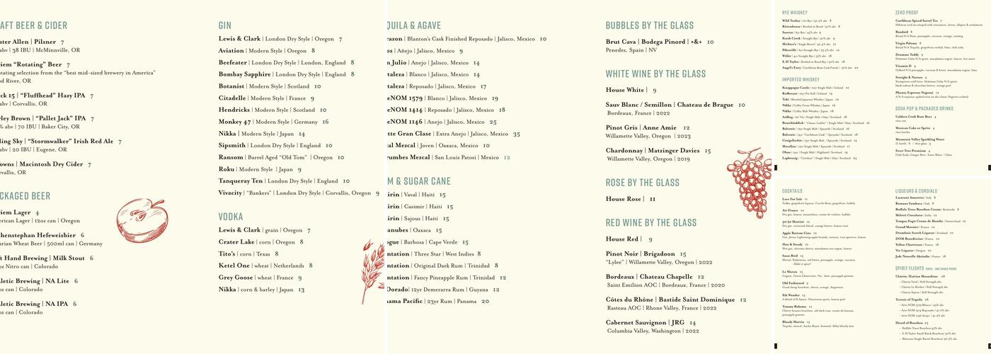 Castor Menu