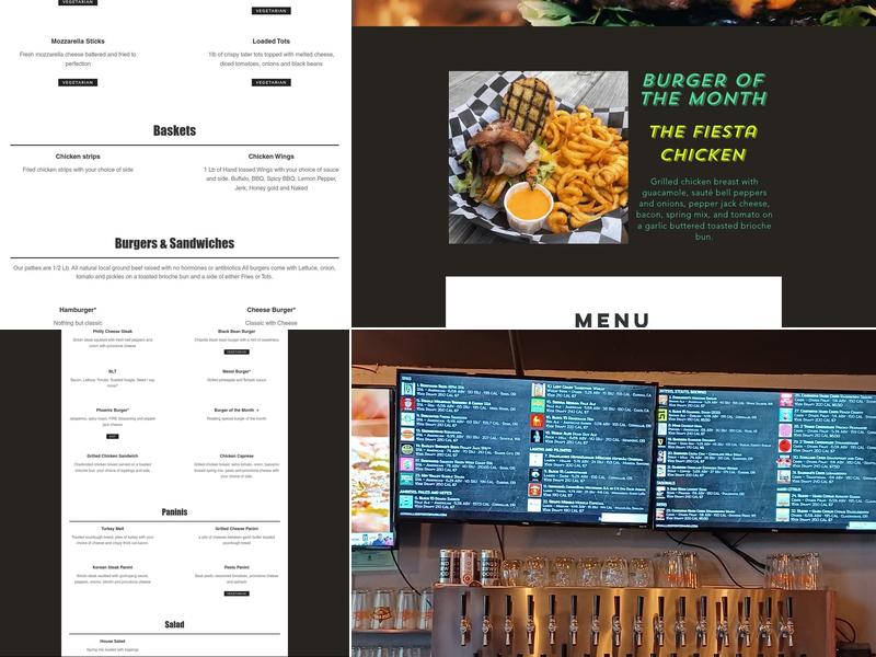 The Upper Deck Pub Menu