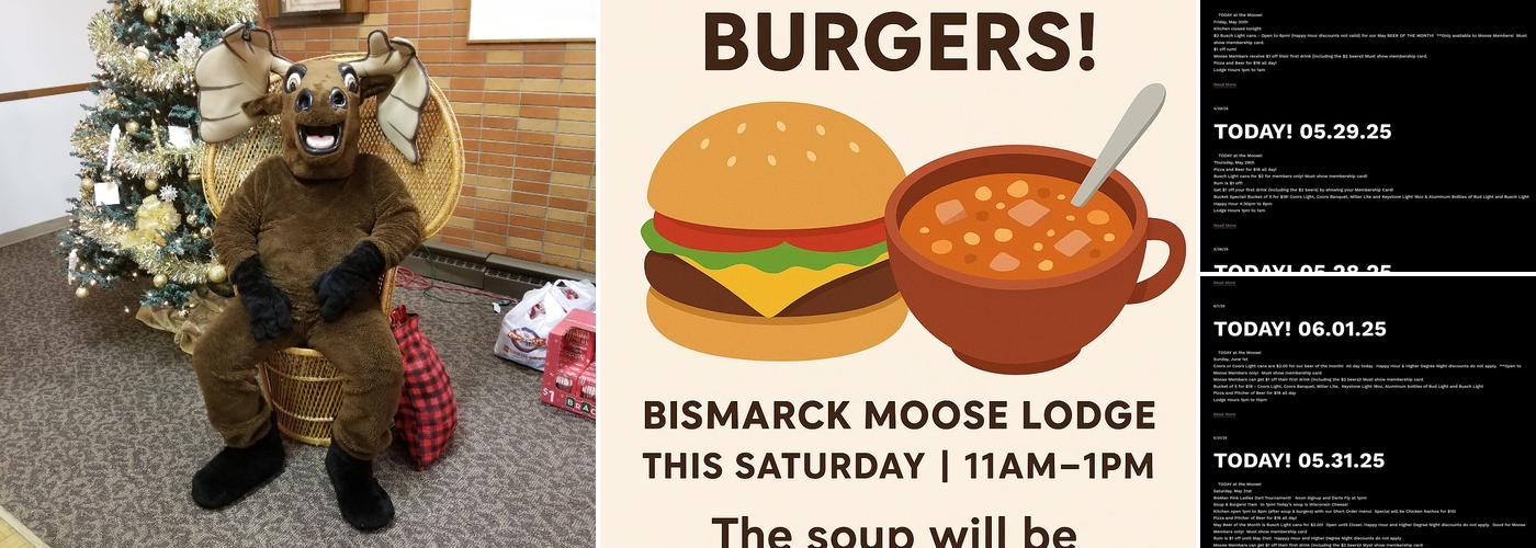 Bismarck Moose Lodge #302 Menu