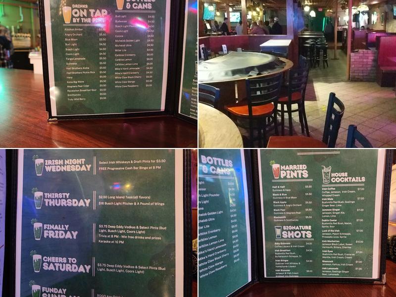 O'Really's Irish Pub Menu