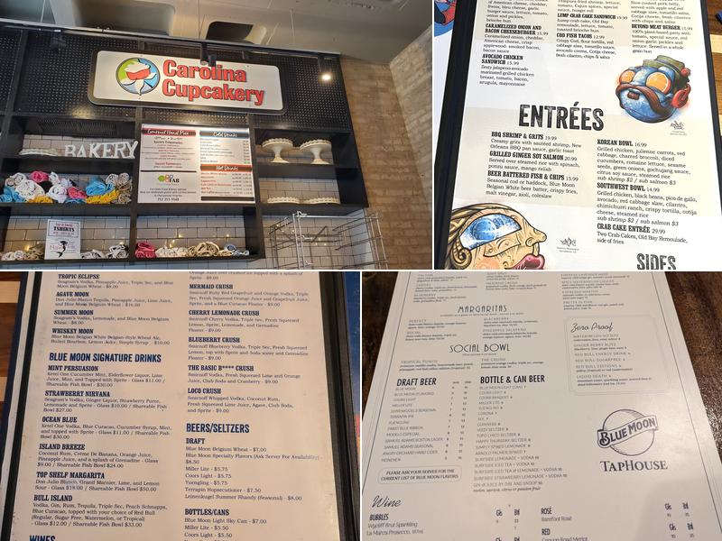 Blue Moon Taphouse Menu